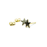 AROS ESTRELLAS MINI NIÑA ENCHAPE ORO