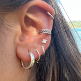 AROS PIERCING PLATA MINI TRIBAL