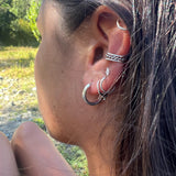 AROS PIERCING PLATA MINI TRIBAL