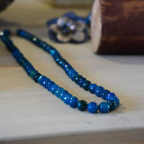 COLLAR PIEDRAS ÁGATA AZUL