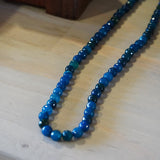 COLLAR PIEDRAS ÁGATA AZUL