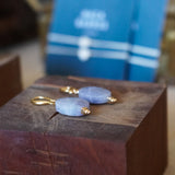 AROS PIEDRA ÁGATA ENCHAPE ORO