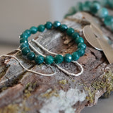 PULSERA PIEDRA ÁGATA VERDE