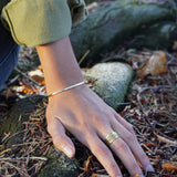 ANILLO LÍNEAS ENCHAPE ORO