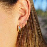 AROS ARGOLLA ROSARIO MINI ENCHAPE ORO