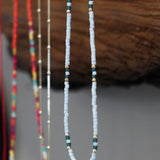 COLLAR COLORES CELESTE PLATA TEEN