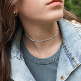 COLLAR COLORES CELESTE PLATA TEEN