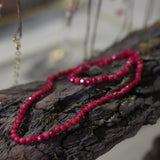 COLLAR PIEDRAS ROJO CORAL