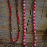 COLLAR PIEDRAS ROJO CORAL