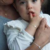 PACK PULSERAS UNIDAS POR SIEMPRE  CORAZON NACAR GOLDFILLED NIÑA