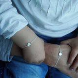 PACK PULSERAS UNIDAS POR SIEMPRE  CORAZON NACAR GOLDFILLED NIÑA