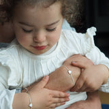 PACK PULSERAS UNIDAS POR SIEMPRE  CORAZON NACAR GOLDFILLED NIÑA