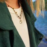 COLLAR CLÁSICO CUARZO LIMÓN GOLD FILLED