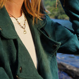 COLLAR CLÁSICO CUARZO LIMÓN GOLD FILLED