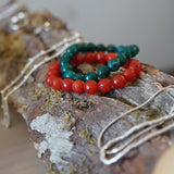 PULSERA PIEDRA ÁGATA VERDE