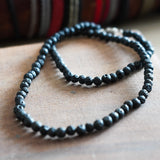COLLAR  PIEDRA VOLCÁNICA HOMBRE