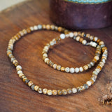 COLLAR PIEDRA JASPE PAISINA HOMBRE