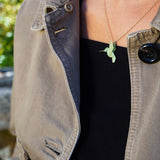COLLAR COLIBRÍ ORIGAMI VERDE