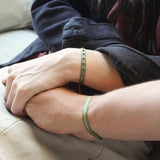 PACK PAREJAS PULSERA TELAR VERDES PIEDRAS