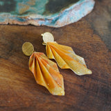 AROS HOJAS ORIGAMI ENCHAPE ORO