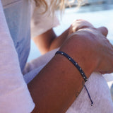 PULSERA TRINIDAD DOBLE AZUL PLATA