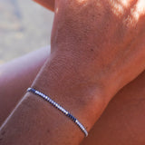 PULSERA TRINIDAD AZULES PLATA