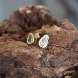 AROS CIRCÓN GOTA ENCHAPE ORO