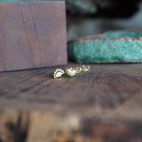 AROS MINI ABANICOS ENCHAPE ORO