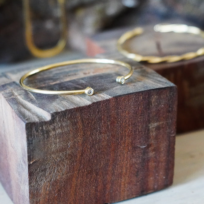 PULSERA ESCLAVA CIRCÓN ENCHAPE ORO