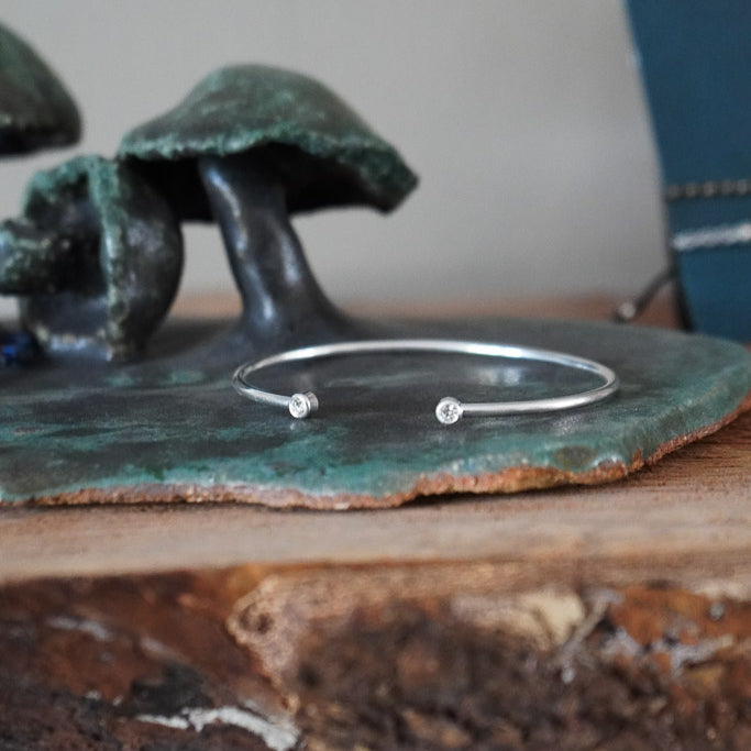 PULSERA ESCLAVA CIRCÓN ENCHAPE PLATA