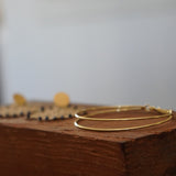 PULSERA ESCLAVA DOBLE BROCHE ENCHAPE ORO