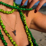 COLLAR COLIBRÍ ORIGAMI ENCHAPE ORO GRIS