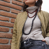 COLLAR SEMILLAS GRANDES NEGRO