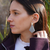 AROS MACRAMÉ PLATEADOS PLATA