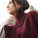 COLLAR ÁGATA AZUL MATE