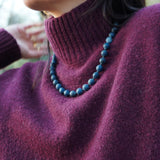 COLLAR ÁGATA AZUL MATE