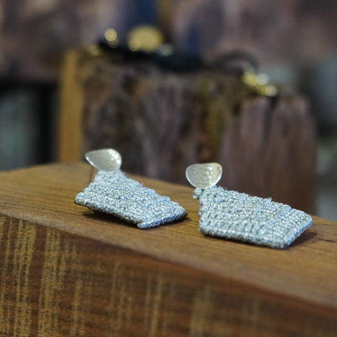 AROS MACRAMÉ PLATEADOS PLATA