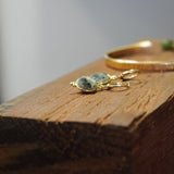 AROS PIEDRA LABRADORITA ENGASTADA