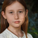 AROS ARGOLLAS CLÁSICAS ENCHAPE ORO NIÑA