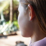 AROS ARGOLLAS MINI BOLITAS ENCHAPE PLATA NIÑA