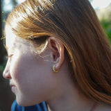 AROS ARGOLLAS MINI BOLITAS ENCHAPE ORO NIÑA