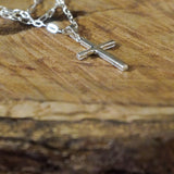 CRUZ PLATA CADENA GRUESA HOMBRE