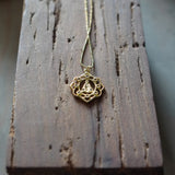 COLLAR VIRGEN DECO ENCHAPE ORO