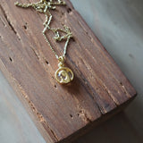 COLLAR VIRGEN NIÑA CRISTAL ENCHAPE ORO