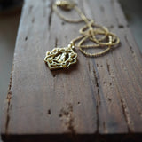COLLAR VIRGEN DECO ENCHAPE ORO