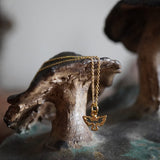 COLLAR ESPIRITU SANTO CONTORNO MINI ENCHAPE ORO