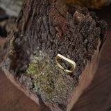 ANILLO RECTANGULAR ENCHAPE ORO