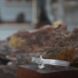 PULSERA ESCLAVA ÁGUILA ENCHAPE PLATA