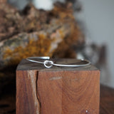 PULSERA ESCLAVA NUDO ENCHAPE PLATA MATE