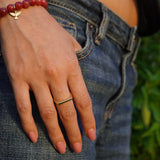 ANILLO RECTANGULAR ENCHAPE ORO